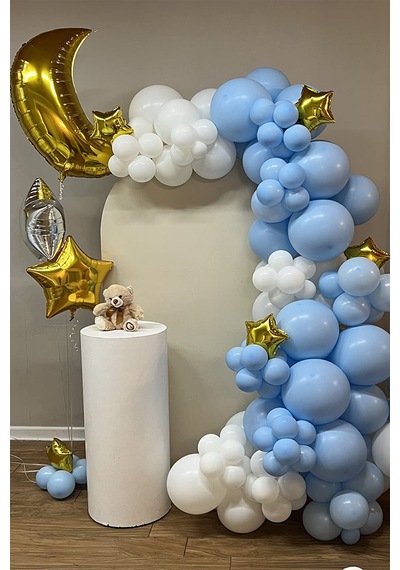 8 Ad Gold Altın Ay Yıldız Folyo Balon Seti Baby Shower Cinsiyet Doğum Günü Parti Ay Yıldız Balon Süs Altın