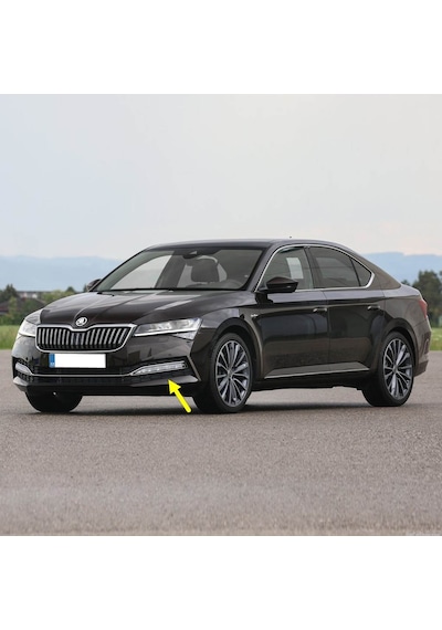 Skoda Superb 2020-2023 Sol Sis Farı Çerçevesi Kromlu 3v0853665b