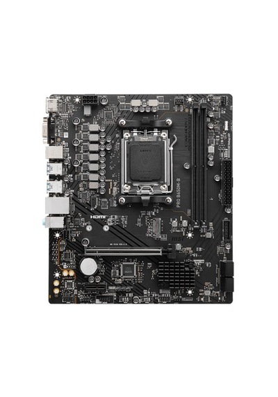 Msı Pro B650m-b Ddr5 6800mhz 1xvga 1xhdmı 1xm.2 Usb 3.2 Matx Am5 Amd Am5 9000/8000/7000 Serileri İl