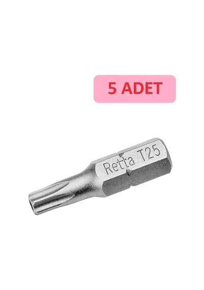 Retta 1/4 5 Köşe Torx Bits Uç 25 25 Mm Rbt2025