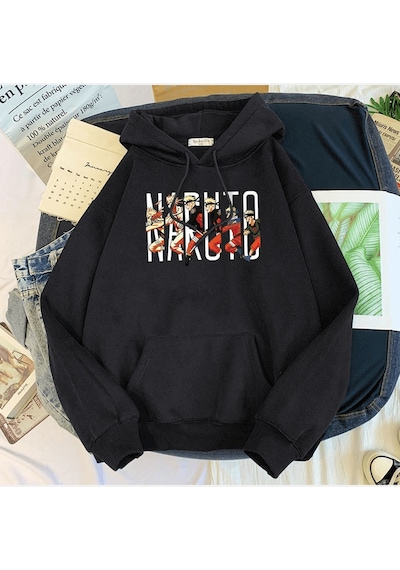 Naruto Evolution Kapşonlu Sweatshirt 001