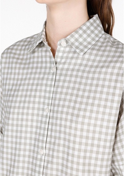 Colin's Colins Regular Fit Shirt Neck Kareli Kadın Yeşil Roll-up Gömlek Cl1074029 Q1.v1 Sag Sage Yeşil Colin's Colins Regular Fit Shirt Neck Kareli Kadın Yeşil Roll-up Gömlek Cl1074029 Q1.v1 Sag Sage Yeşil