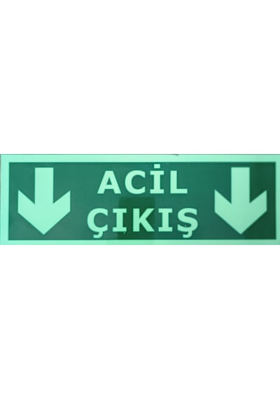 Fotolümenli Acil Çıkış Aşağı Ok