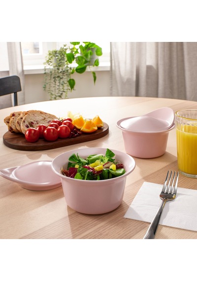 Ikea Färgklar Fırın-servis Kabı 0,2 Lt 2'li Pembe