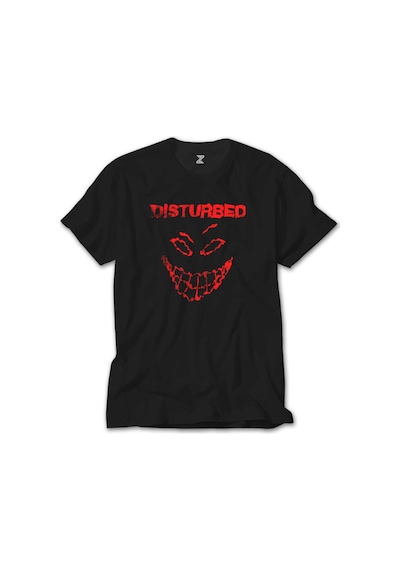 Disturbed Logo Essential Siyah Tişört Siyah