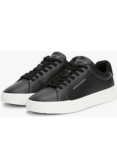 Tommy Hilfiger Th Court Lth Detaıl Ess Siyah
