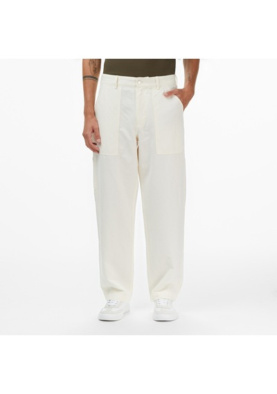 Tommy Hilfiger Murray Carpenter Erkek Beyaz Keten Karışımlı Pantolonmw0mw40570