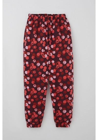Breeze Kız Çocuk Pijama Takımı Neşeli Benekler Desenli 4-8 Yaş, Mürdüm Mürdüm