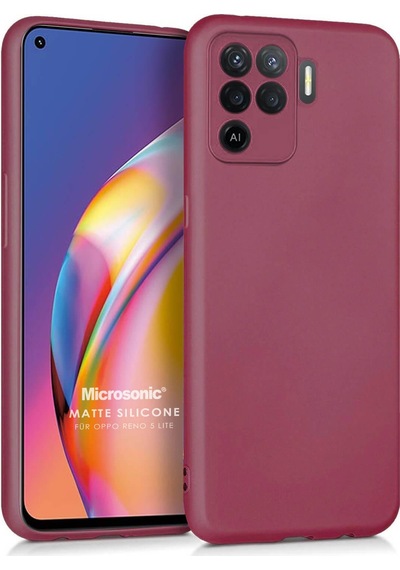 Microsonic Matte Silicone Oppo Reno 5 Lite Kılıf