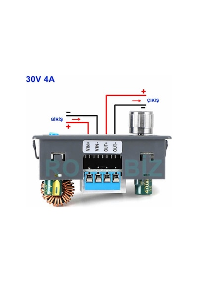 Zk-4kx Voltaj Akım Ayarlı Güç Kaynağı Voltmetre Ve Ampermetre Göstergeli 5-30v 4a Voltaj Düşürücü