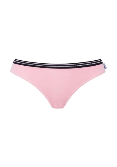 U.S. Polo Assn. U.s Polo Assn. 66422 Kadın Pamuklu 3'lü Slip Külot-pembe&gri&lacivert mix color