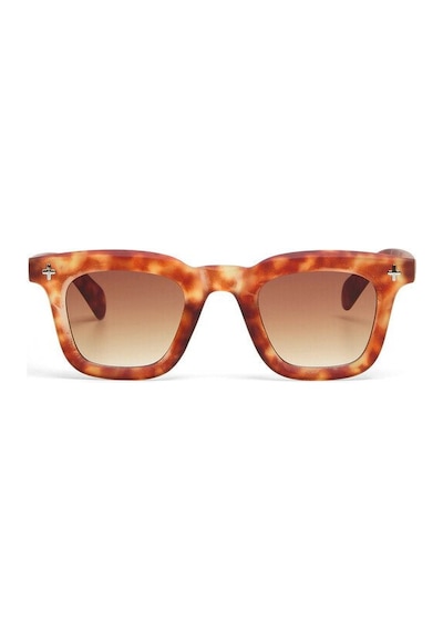 Okkia Firenze Unisex Güneş Gözlüğü Sahara Havana / Lens: Kahverengi Gradyan Kahverengi - Leopar