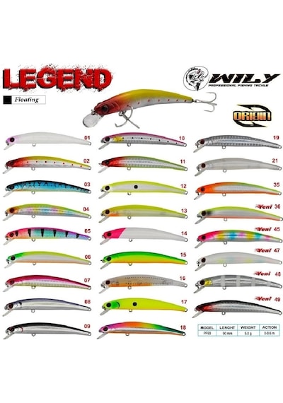 Wily Legend 9 Cm Maket Balık 5.8 Gr 0 - 0.6m Renk:19