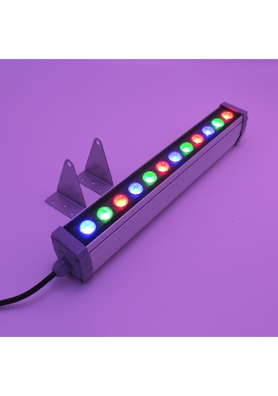 Rgb Led Aydınlatma Wall Washer Duvar Boyama 35 Cm 12w Kumandalı
