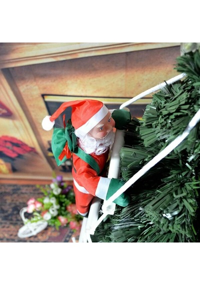 Süsle Bebek Ve Parti Merdivene Tırmanan Noel Baba - 57 Cm Diğer