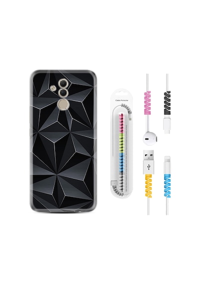Huawei Mate 20 Lite Kılıf Kablo Koruyuculu Prizmalar 1782