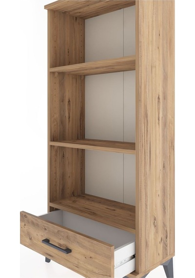 Hyperion Dolap 3 Raflı Tek Çekmeceli 60x44x134 Çam-çam Çam