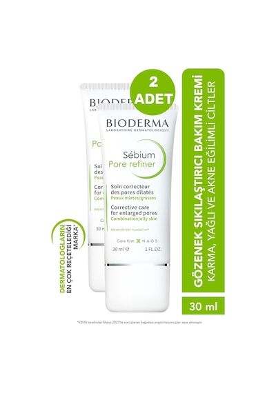 Bioderma Sebium Pore Refiner Gözenek Azaltıcı Bakım Kremi 2 x 30 ML