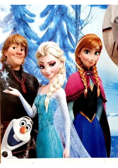 Frozen Baskılı Masa Ve Çocuk Oyun Örtüsü (150x180 Cm)