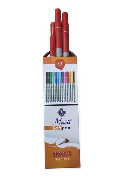 Masis Softpen Fineliner Kırmızı 10'lu Paket