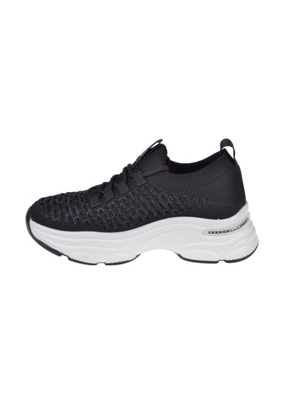 Guja Taşlı Triko Kadın Spor Ayakkabı Gj-309-3 Siyah Siyah