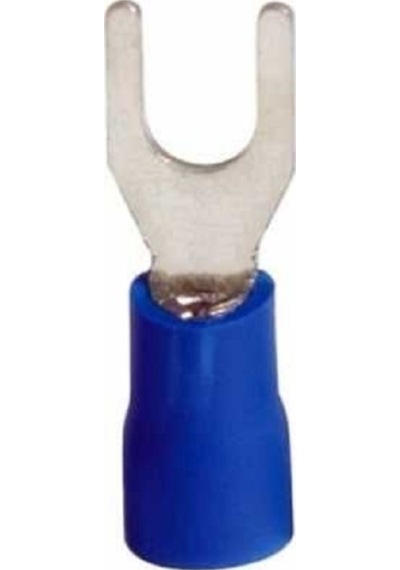 10 Adet 1,50-2,50mm İzoleli Çatal Kablo Pabucu M4