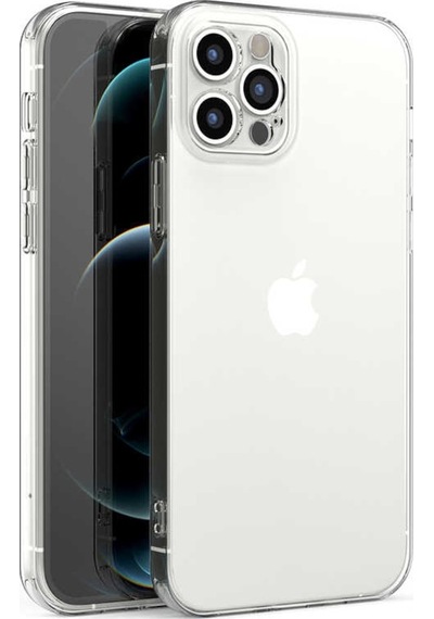 Apple Uyumlu  iPhone 12 Pro Kılıf Zore Kamera Korumalı Süper Silikon Renksiz (507650399) Renksiz