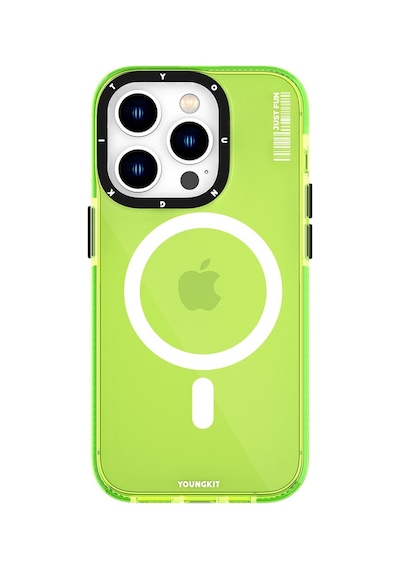 Youngkit Apple Uyumlu iPhone 14 Pro Max Kılıf Magsafe Kablosuz Şarj Özellikli Crystal Color Kapak