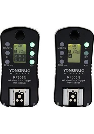 Yongnuo RF605N Nikon Uyumlu 2 x Flaş Tetikleyici