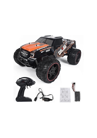 Kumandalı Dev Oyuncak Off-road Aracı 15km/h Hız 1:10 Full Fonksiyon Turuncu