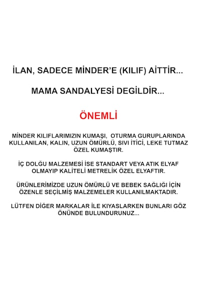 Holmer Leke Tutmaz Organik Mama Sandalyesi Minderi & Kılıfı Max-t Antrasit Gri