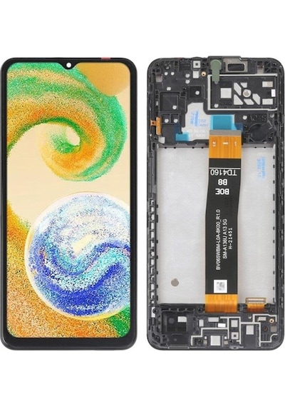Samsung Galaxy A04s A047f Uyumlu Lcd Ekran Dokunmatik Siyah Hk Servis Çıtalı