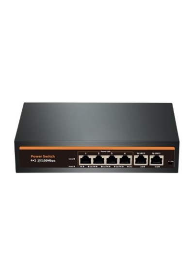 Nova Nvc-ıntsf0420fb2l 24v Intercom 4+2 Port Poe Swıtch 10-100