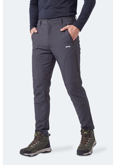 Slazenger Cocoa I Erkek İçi Polarlı Rüzgar Ve Su Geçirmez Softshell Antrasit Pantolon