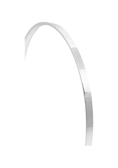 Oya Silver Köşeli Düz Gümüş Ajda Bilezik İçten 6.3cm Incabg1