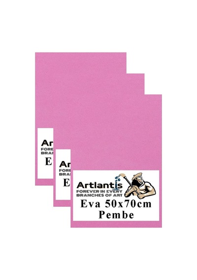 Pembe Eva 50x70 Cm 3 Adet Eva Süngeri Okul Kreş Anasınıfı Elişi Etkinlikleri