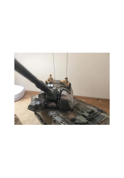 1/35 Modern Alman Tank Mürettebatları 4 Adet Figür Maketi, Meng Hs006