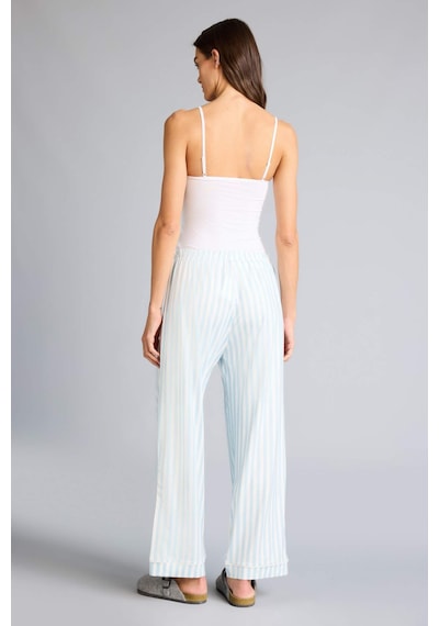 Defacto Regular Fit Çizgili Uzun Pijama Altı F6990ax26spbe772 Mavi-be772