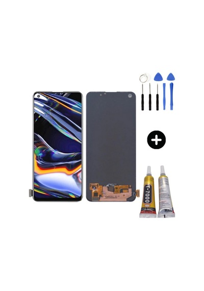Realme 7 Pro Uyumlu Lcd Ekran Dokunmatik + Montaj Seti