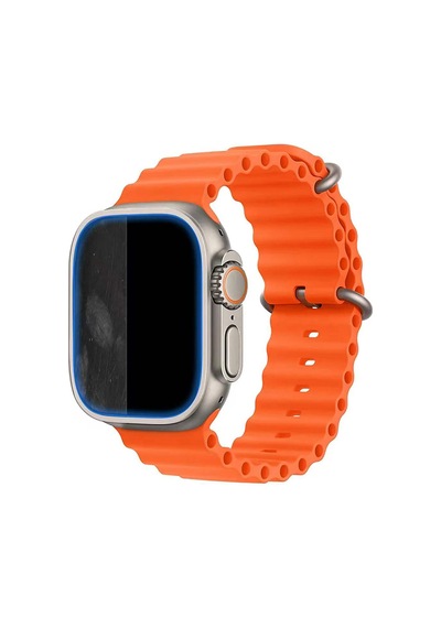 Watch Ultra 49mm Uyumlu Mohseven İwatch Seri Safir Akıllı Saat Temperli Cam Ekran Koruyucu Titanyum