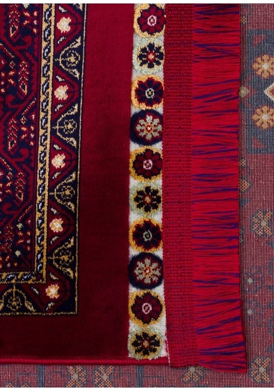 Sateen Afghan Sfg 03 Red Afgan Desenlerine Sahip Hav Vermeyen Özel İplerle Dokunan Yıkanabilir Ve Özel Kaymaz Tabanlı Sık Dokuma Makine Halısı Kırmızı - Kırmızı Sateen Afghan Sfg 03 Red Afgan Desenlerine Sahip Hav Vermeyen Özel İplerle Dokunan Yıkanabilir Ve Özel Kaymaz Tabanlı Sık Dokuma Makine Halısı Kırmızı - Kırmızı
