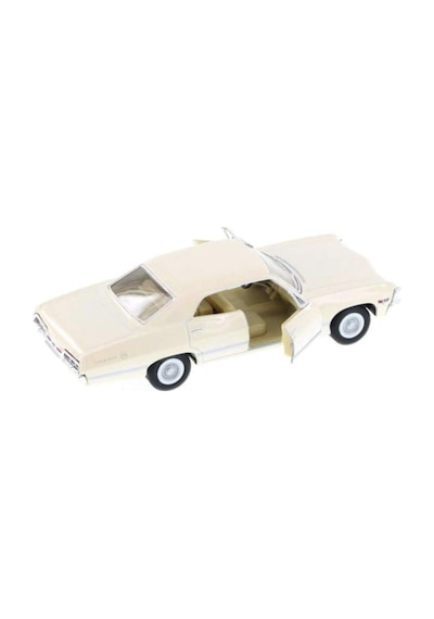 Kinsmart 1967 Chevrolet İmpala 1:34 Diecast Model Araba Krem Reng