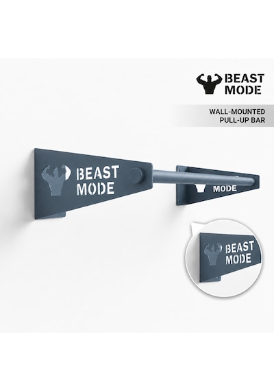 Barfiks Demiri - Barfiks Barı - Barfiks Çubuğu - Antrasit Gri Beast Mode