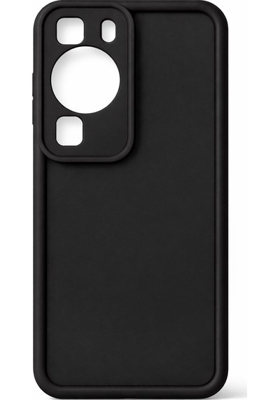 Huawei P60 Ve P60 Pro Uyumlu Kamera Çıkıntılı Mat Silikon Telefon Kılıfı Siyah