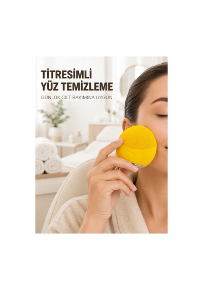 Su Geçirmez Titreşimli Yüz Temizleme Cihazı Yumuşak Silikon Cilt Bakım Fırçası Standart
