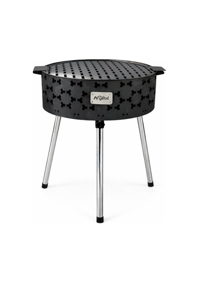 Taşınabilir Kömür Barbekü Mangal - Küçük - 33cm 13cm 52cm Siyah