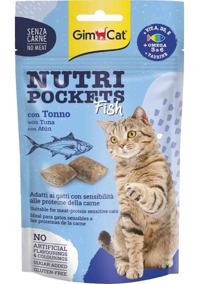 Gimcat Nutri Pockets Ton Balıklı Kedi Ödül Maması 60 G
