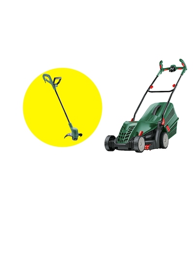 Bosch Universalrotak 37-555 Çim Biçme Makinesi B06008A6501+ + Bosch Easygrasscut 23 Elektrikli Kenar Kesme Makinesi Seti