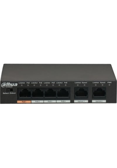 Dahua Pfs3006 4Et 60 4Fe Poe Port 4Xpoe 60W . 2Fe Uplink Port Sw