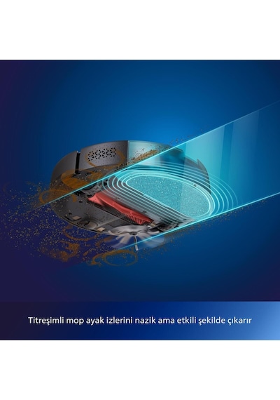 Philips Homerun 7000 Serisi Aqua XU7000/01 Akıllı Robot Süpürge Siyah - Gold (Teşhir)